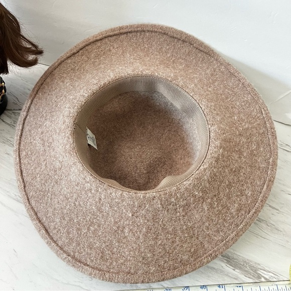 Something Special Floppy Wide Brim Wool Hat Brown Tan - Picture 6 of 9